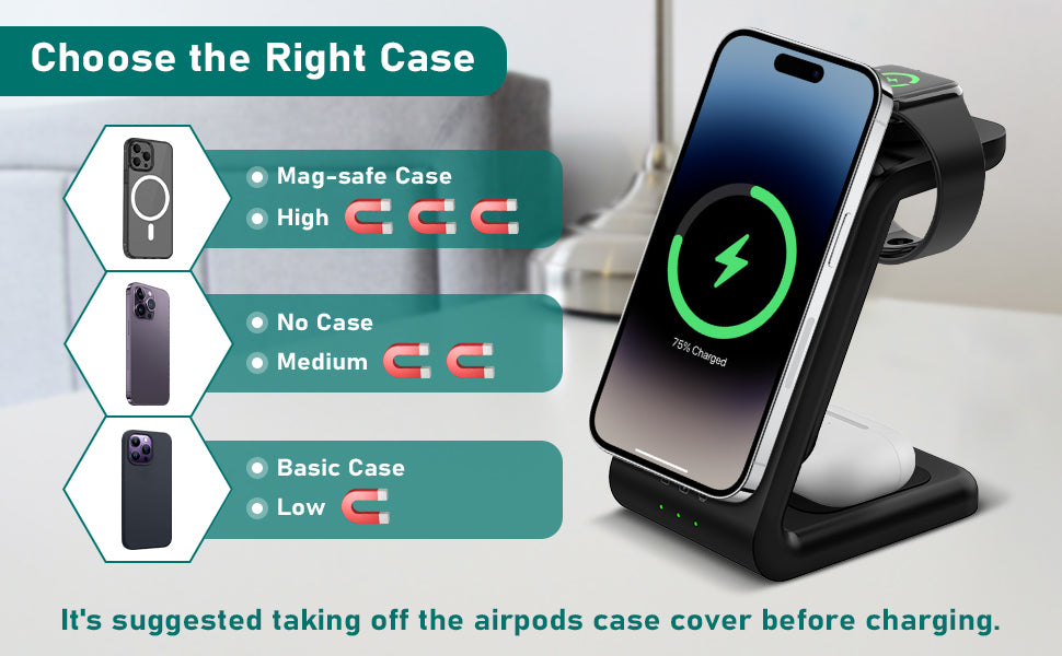 3-in-1 Portable Magnetic Charging Station