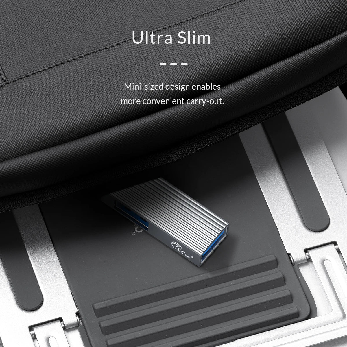 Ultra-Slim Card Reader PD Computer Hub