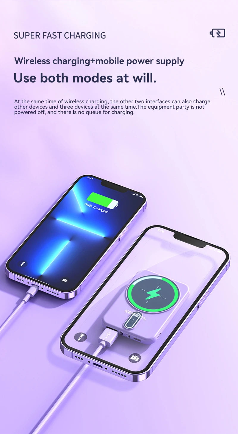 Magnetic Wireless Charging Power Bank
