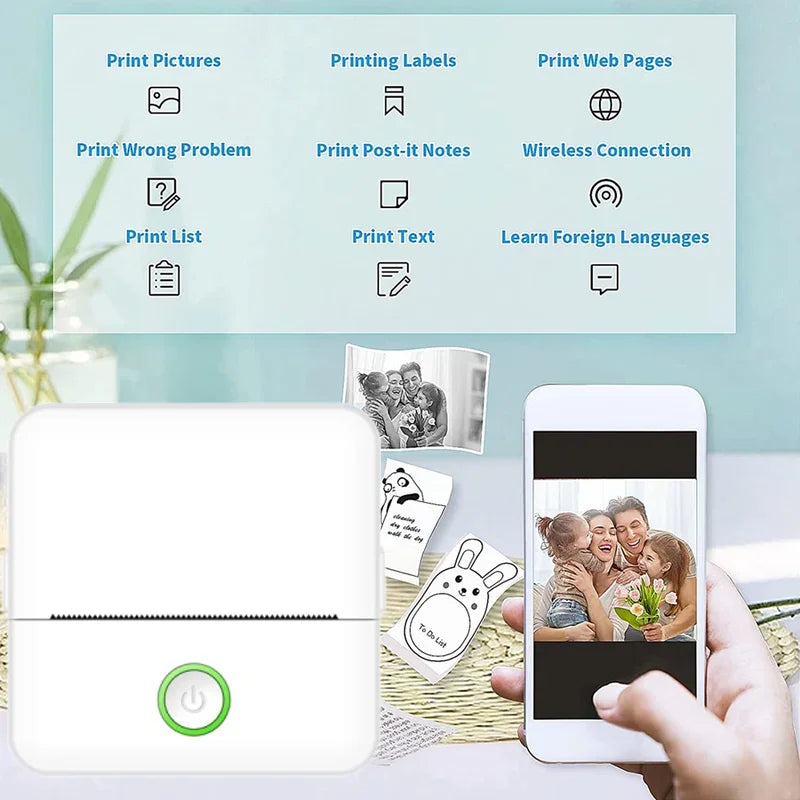 Mini Portable Bluetooth Thermal Printer