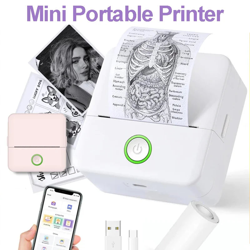 Mini Portable Bluetooth Thermal Printer