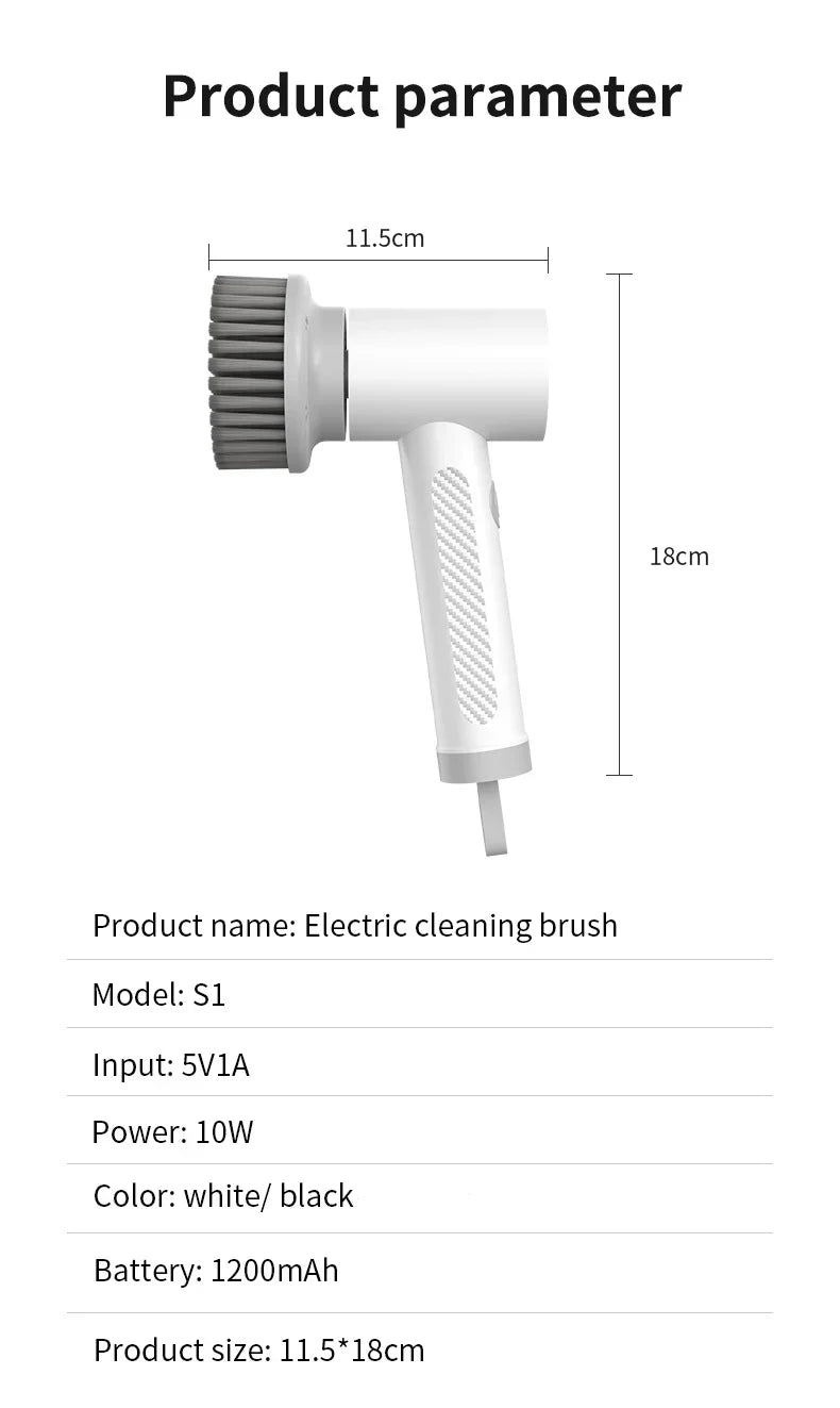5-in-1 Electric Magic Cleaning Brush