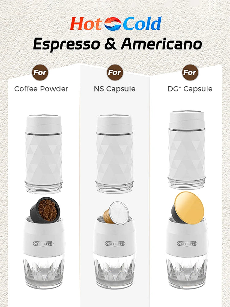 3-I-1 Portable Manual Espresso Coffee Maker