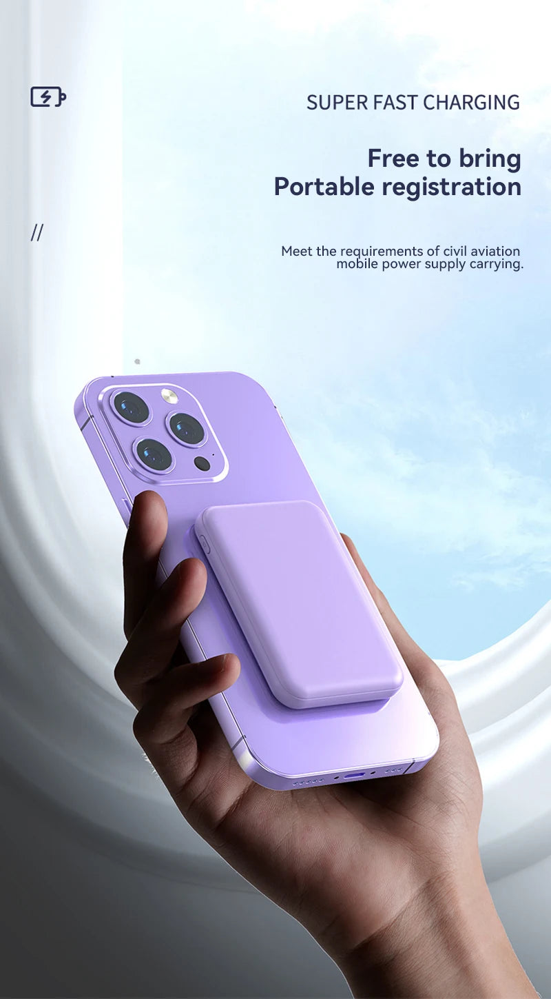Magnetic Wireless Charging Power Bank