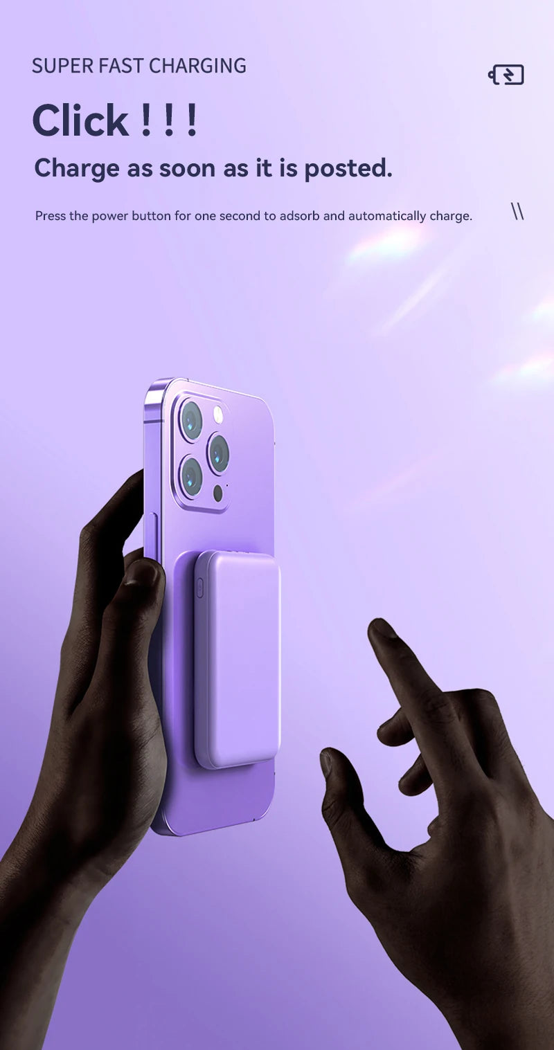 Magnetic Wireless Charging Power Bank