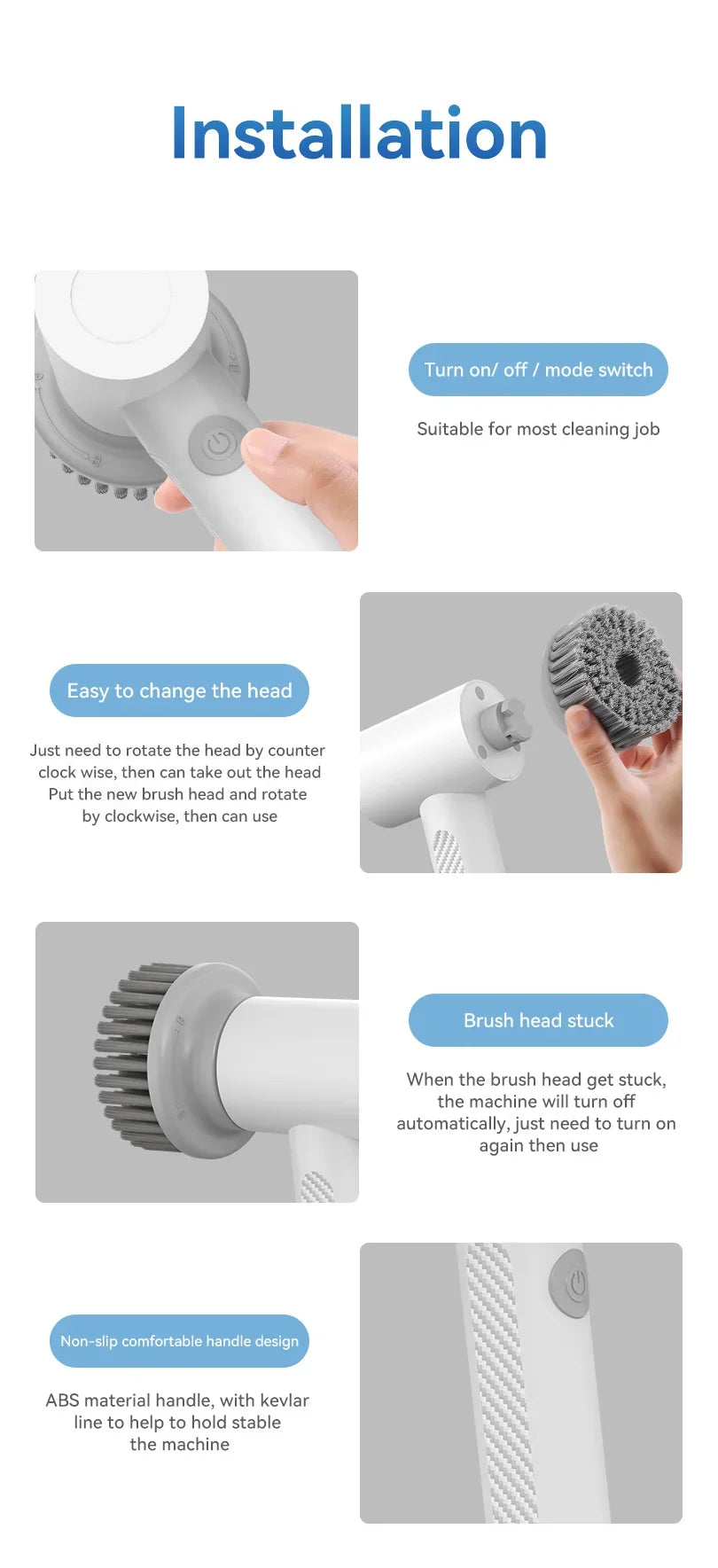 5-in-1 Electric Magic Cleaning Brush