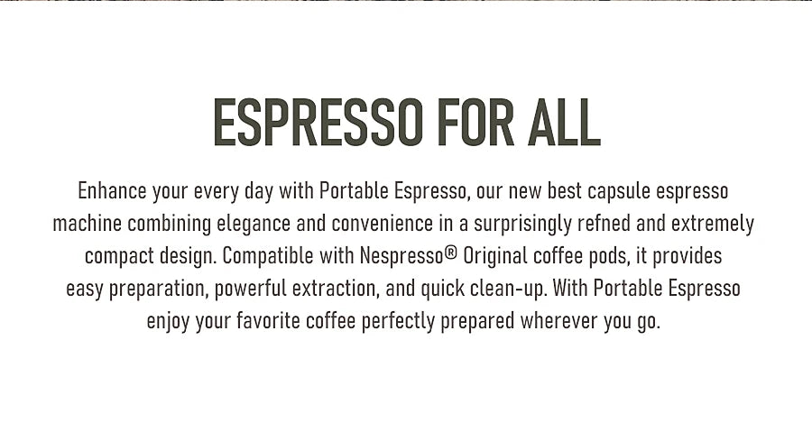 3-I-1 Portable Manual Espresso Coffee Maker