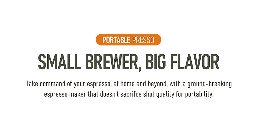 3-I-1 Portable Manual Espresso Coffee Maker